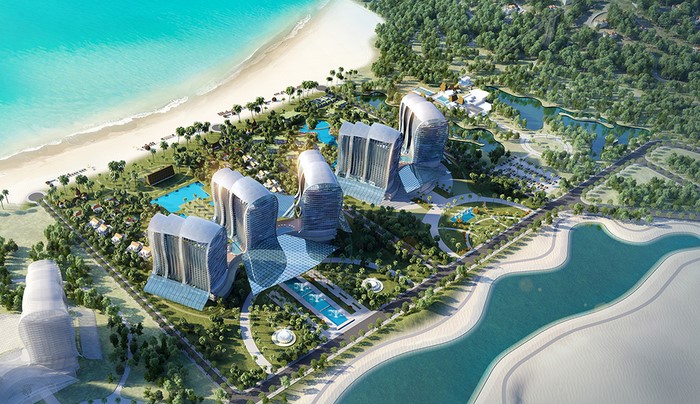 Khách sạn lô 1,2 nằm trong Khu du lịch Mũi Dinh Ecopark