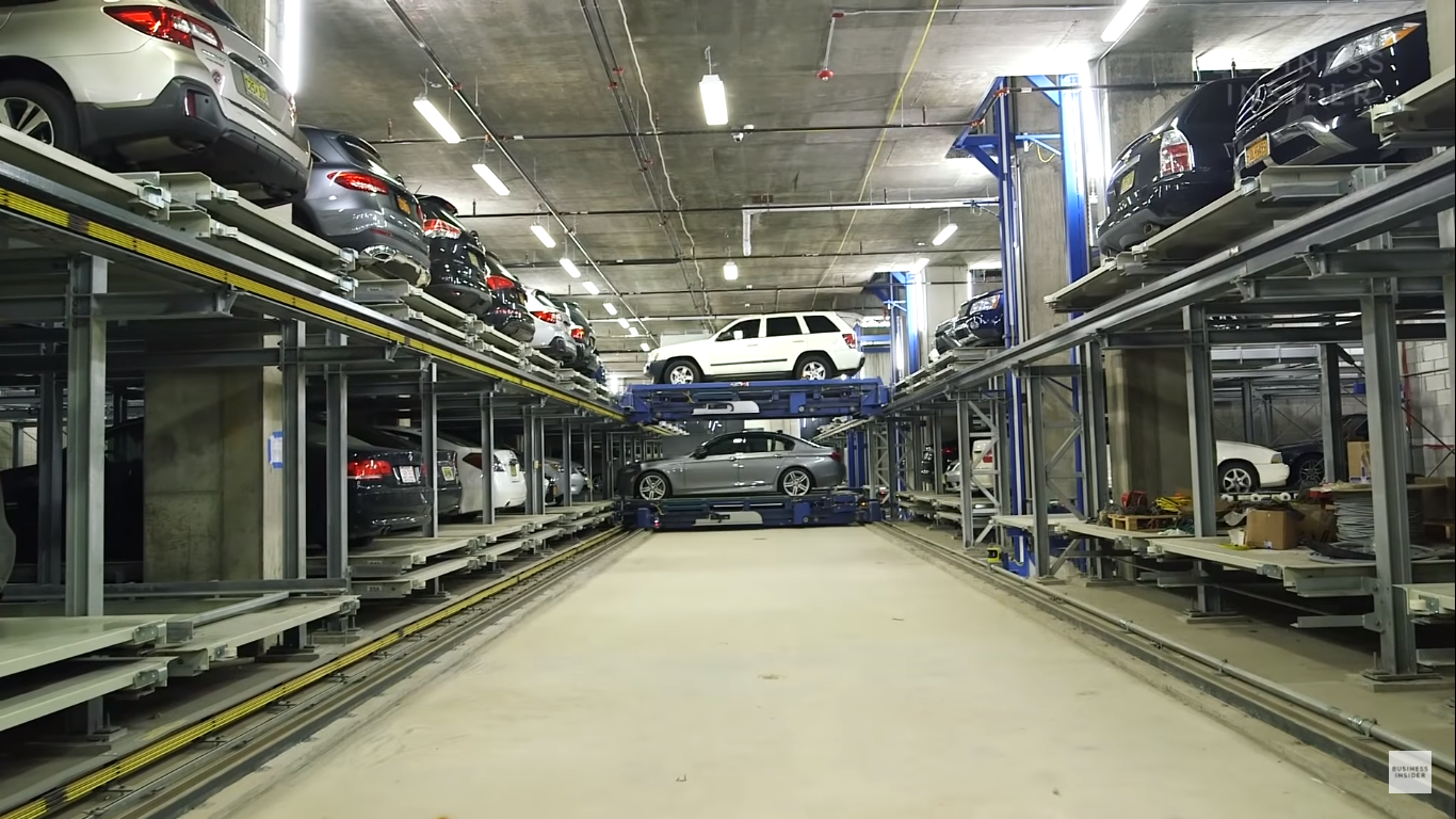 HOW AUTOMATED PARKING GARAGES WORK ?