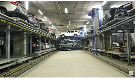 HOW AUTOMATED PARKING GARAGES WORK ?